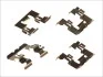 Планка суппорта (заднего) прижимная (к-кт) BMW 5 (E61) 04-07/Nissan Patrol GR V 97- (AKEBONO) QUICK BRAKE 1091721 (фото 1)