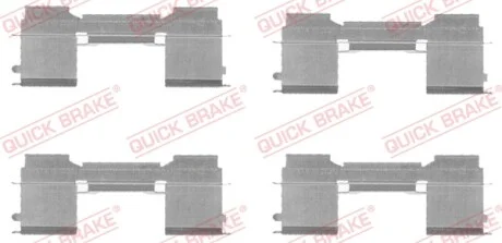 Планка суппорта (переднего) прижимная (к-кт) Citroen Jumper/Peugeot Boxer 06- (Brembo) QUICK BRAKE 109-1729