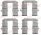 Планка суппорта (заднего) прижимная (к-кт) Hyundai i30/ix35/Kia Sportage 02- (Mando) QUICK BRAKE 109-1734 (фото 1)