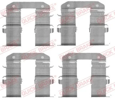 Планка супорта (заднього) прижимна (к-кт) Hyundai i30/ix35/Kia Sportage 02- (Mando) QUICK BRAKE 109-1734