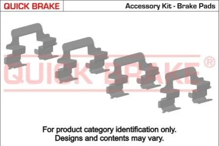 Монтажный компл.,тормоз.колодки QUICK BRAKE 1091821 (фото 1)
