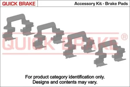 Монтажний компл.,гальм.колодки QUICK BRAKE 1091821