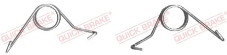 Пружини супорта (заднього) VW Golf IV/Skoda Octavia 96-06 (К-кт L+R) QUICK BRAKE 113-0501