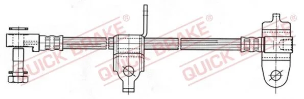 Гальмівний шланг QUICK BRAKE 59.976X (фото 1)