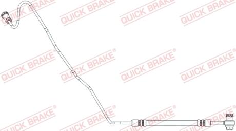 Шланг тормозной (задний) VW Polo/Skoda Fabia 14- (L=680mm) QUICK BRAKE 96.020X