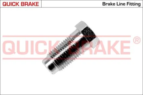 З'єднувач трубки гальмівний (M10x1/11x24.8/d=5.0) QUICK BRAKE C