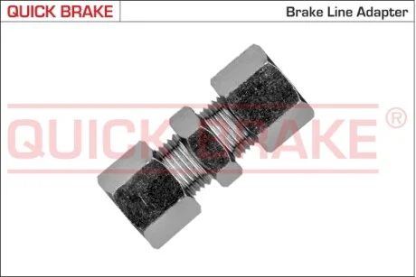 Соединитель трубки тормозной d=8.0 QUICK BRAKE STT8.0