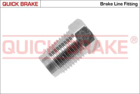 З'єднувач трубки гальмівний (M10x1/10x18/d=5.0) QUICK BRAKE T