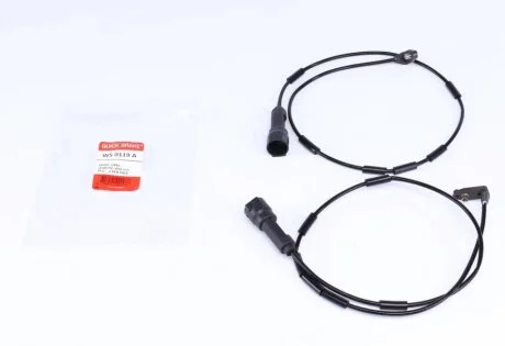 Датчик зносу гальмівних колодок (передніх) Opel Astra/Daewoo Lanos 88- (L=690mm) К-кт 2 шт. QUICK BRAKE WS 0119 A