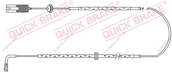 Датчик зносу,гальм.колодки QUICK BRAKE WS0198A (фото 1)