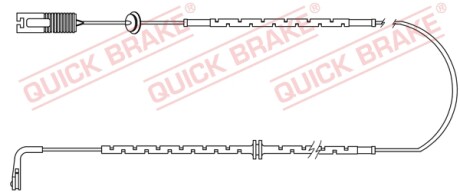 Датчик износа, тормоз. QUICK BRAKE WS0198A