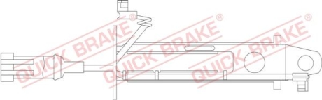 Датчик зносу,гальм.колодки QUICK BRAKE WS0239A