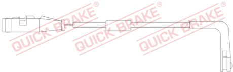 Датчик зносу,гальм.колодки QUICK BRAKE WS0252A