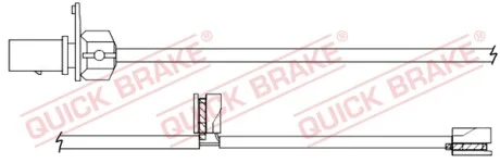 Датчик зносу гальмівних колодок (передніх) Audi A7/Q5 08- QUICK BRAKE WS 0357 A