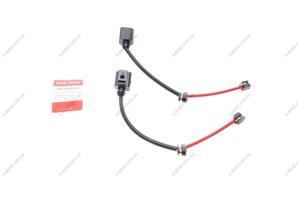 Датчик износа тормозных колодок (задних) Porsche Cayenne 4.0 Turbo 17- (к-кт 2шт) QUICK BRAKE WS 0480 A (фото 1)