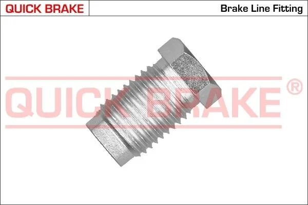 Соединитель трубки тормозной (M14x1.5/L=26mm/d=8.2mm) QUICK BRAKE ZB (фото 1)