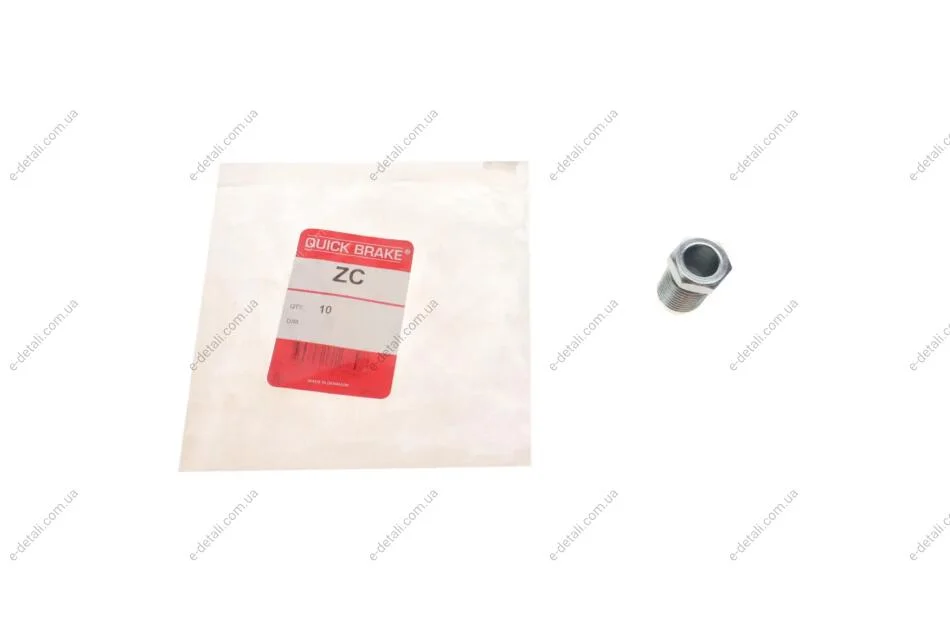 Соединитель трубки тормозной (M16x1.5/L=27mm/d=10.6mm) QUICK BRAKE ZC (фото 1)