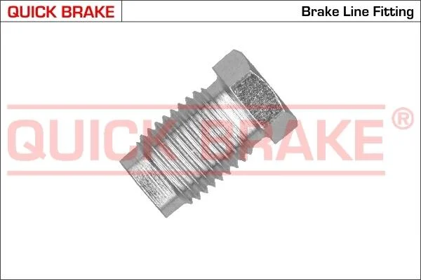 Соединитель трубки тормозной (M14x1.5/L=25mm/d=8.5mm) QUICK BRAKE ZE (фото 1)
