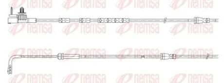 LAND ROVER Датчик зносу гал. колодок (перед) RANGE ROVER EVOQUE 1.5 20-, 2.0 18- REMSA 001195
