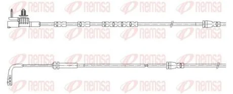 LAND ROVER Датчик зносу гал. колодок (перед) RANGE ROVER EVOQUE 1.5 20-, 2.0 18- REMSA 001196