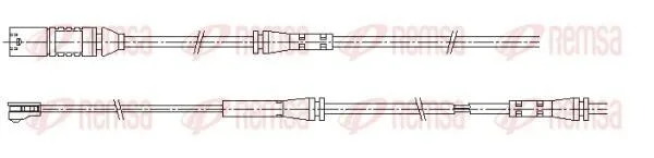 Датчик гальм. колод. BMW 3 20- REMSA 001202 (фото 1)