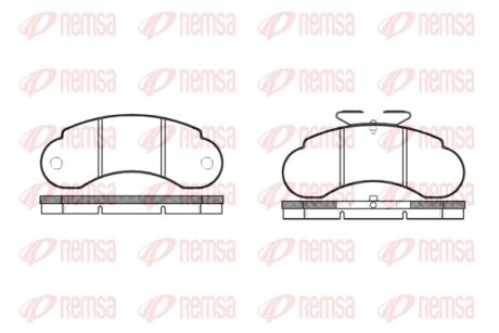 Гальмiвнi колодки REMSA 0142.10 (фото 1)