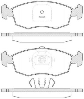 Гальмівні колодки передн. FIAT STRADA пікап 1.3 D 10- REMSA 0172.35