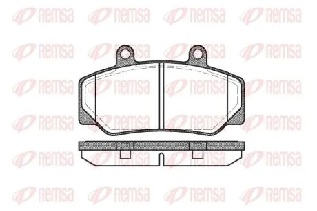 Колодки тормозные дисковые REMSA 0176.20