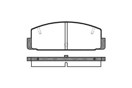 Колодки тормозные дисковые REMSA 0179.10