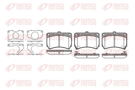 KIA гальмівні колодки передн. Rio -02 MAZDA 323 -94 REMSA 0212.32