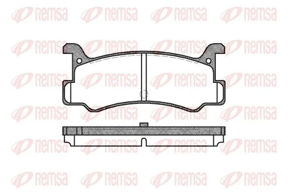 MAZDA колодки гальм. задні 323 1,6GT -93, MX-3/MX-5 REMSA 0213.00 (фото 1)