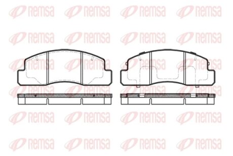 Колодки гальмівні дискові (комплект 4 шт) REMSA 0495.00