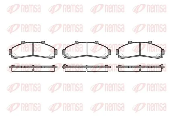 FORD колодки гальмівні передні EXPLORER 4.0 V6 93- REMSA 0571.02 (фото 1)