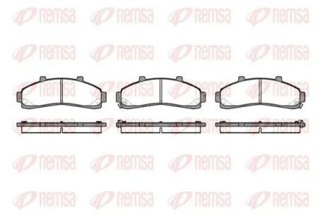 FORD колодки гальмівні передні EXPLORER 4.0 V6 93- REMSA 0571.02