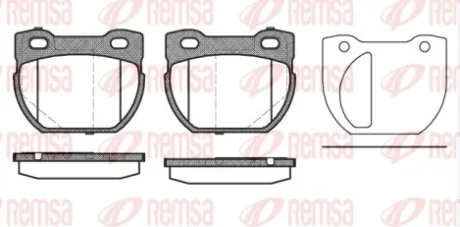 LANDROVER гальмів.колодки задн.Defender 90- REMSA 0584.20