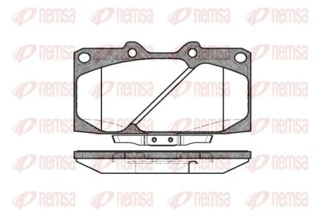 Колодки тормозные дисковые REMSA 0599.04