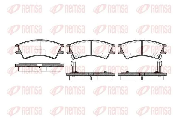 HYUNDAI гальмівні колодки Atos 01-03 REMSA 0675.02 (фото 1)