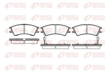 HYUNDAI гальмівні колодки Atos 01-03 REMSA 0675.02