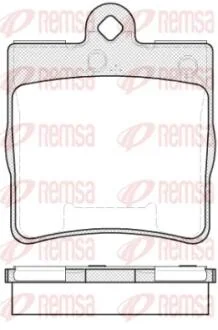 Колодки гальмівні дискові REMSA 0678.10