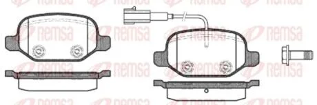 FIAT гальмів.колодки задн.Alfa Romeo Mito 08- REMSA 0727.02