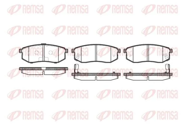 HYUNDAI гальмівні колодки задн. Santamo 2,0 -02, KIA Joise REMSA 0749.02 (фото 1)