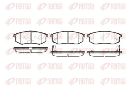 HYUNDAI гальмівні колодки задн. Santamo 2,0 -02, KIA Joise REMSA 0749.02