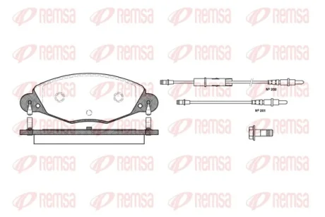CITROEN колодки гальмівні передні C5 2.2HDI-3.0 01- REMSA 0827.04