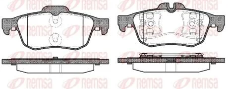 Колодки тормозные дисковые REMSA 0842.60