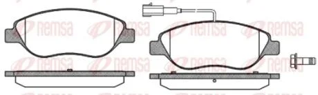 FIAT гальмівні колодки передн. Bravo, Stilo REMSA 0860.02