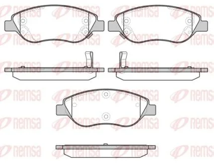 Колодки тормозные дисковые REMSA 0860.12