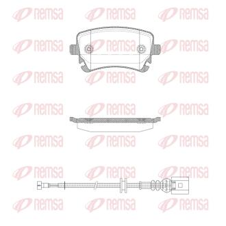 AUDI гальмівні колодки задн. A4/A6/A8 04- REMSA 0897.12