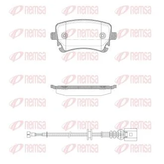 AUDI гальмівні колодки задн. A4/A6/A8 04- REMSA 0897.12