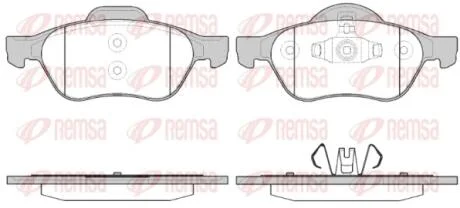 Колодки тормозные дисковые REMSA 0962.40