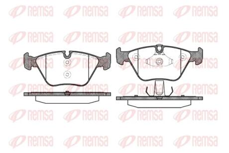 BMW гальмівні колодки перед. 2,5/3,0: E46, X3(E83) REMSA 0963.10